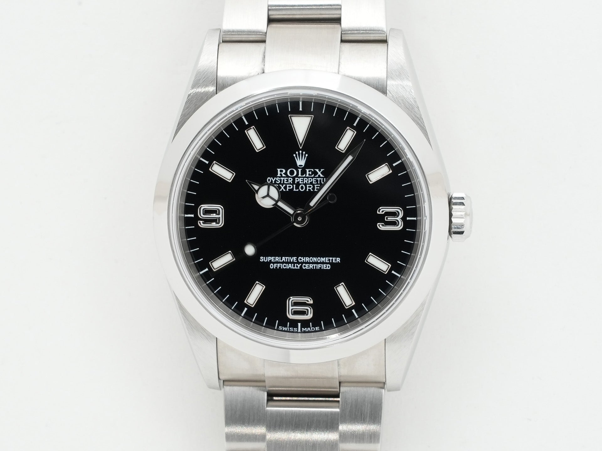 ロレックス エクスプローラーI Ref.114270 ステンレススチール ブラック文字盤 オイスターブレスレット 極美品 vstxce97