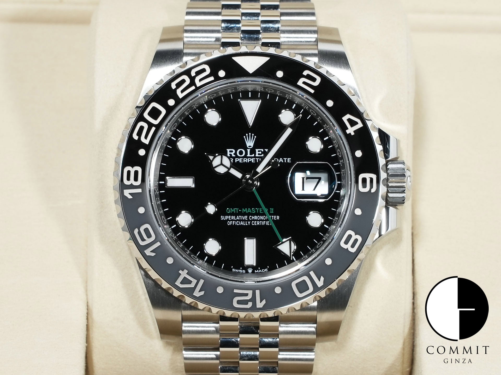 ロレックス GMTマスターII Ref.126710GRNR ステンレススチール ブラック文字盤 ジュビリーブレスレット 美品 u36b2jn2