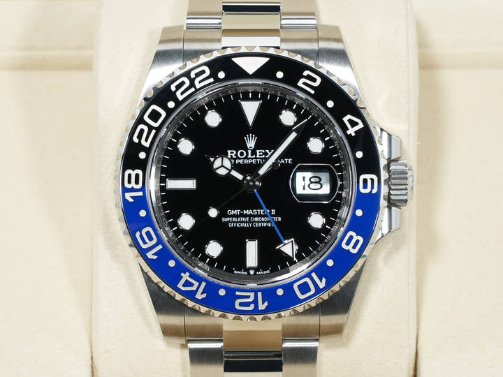 ロレックス GMTマスターII Ref.126710BLNR ステンレススチール ブラック文字盤 オイスターブレスレット 未使用 iaxzqd32