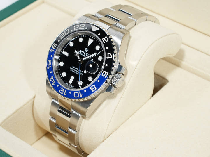 ロレックス GMTマスターII Ref.126710BLNR ステンレススチール ブラック文字盤 オイスターブレスレット 未使用 iaxzqd32