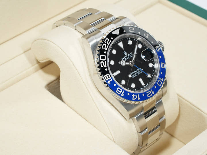 ロレックス GMTマスターII Ref.126710BLNR ステンレススチール ブラック文字盤 オイスターブレスレット 未使用 iaxzqd32