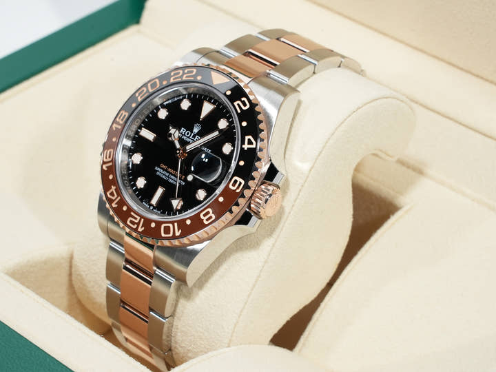 ロレックス GMTマスターII Ref.126711CHNR ステンレススチール/エバーローズゴールド ブラック文字盤 オイスターブレスレット 美品 3ugerymn