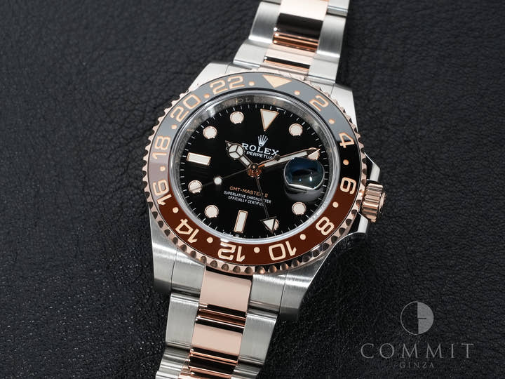 ロレックス GMTマスターII Ref.126711CHNR ステンレススチール/エバーローズゴールド ブラック文字盤 オイスターブレスレット 美品 3ugerymn