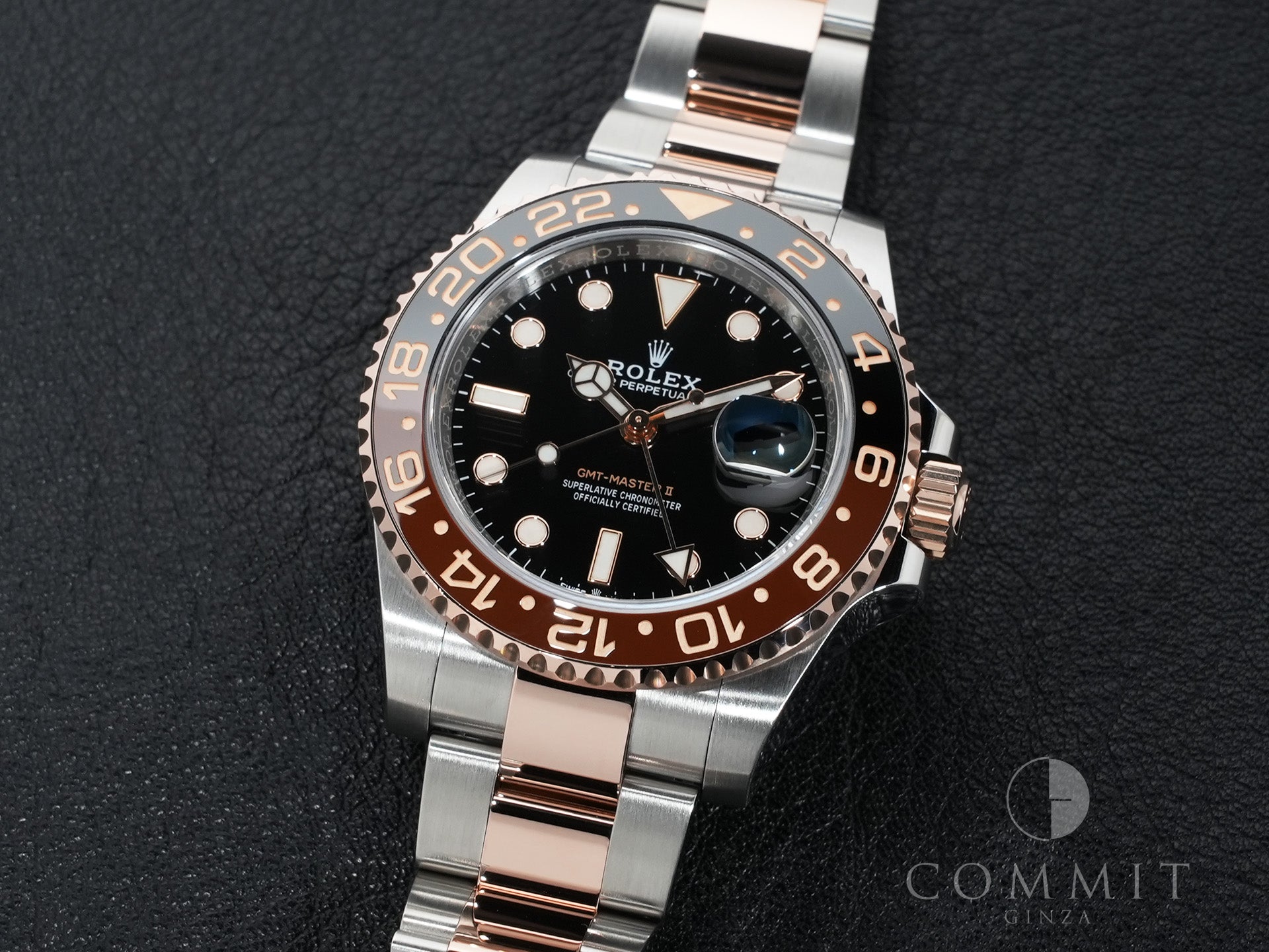 ロレックス GMTマスターII Ref.126711CHNR ステンレススチール/エバーローズゴールド ブラック文字盤 オイスターブレスレット 美品 3ugerymn