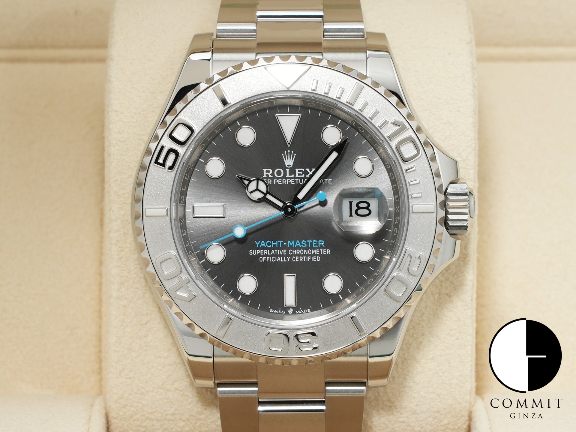 ロレックス ヨットマスター40 Ref.126622 ステンレススチール/プラチナ スレート文字盤 美品 42ktshig