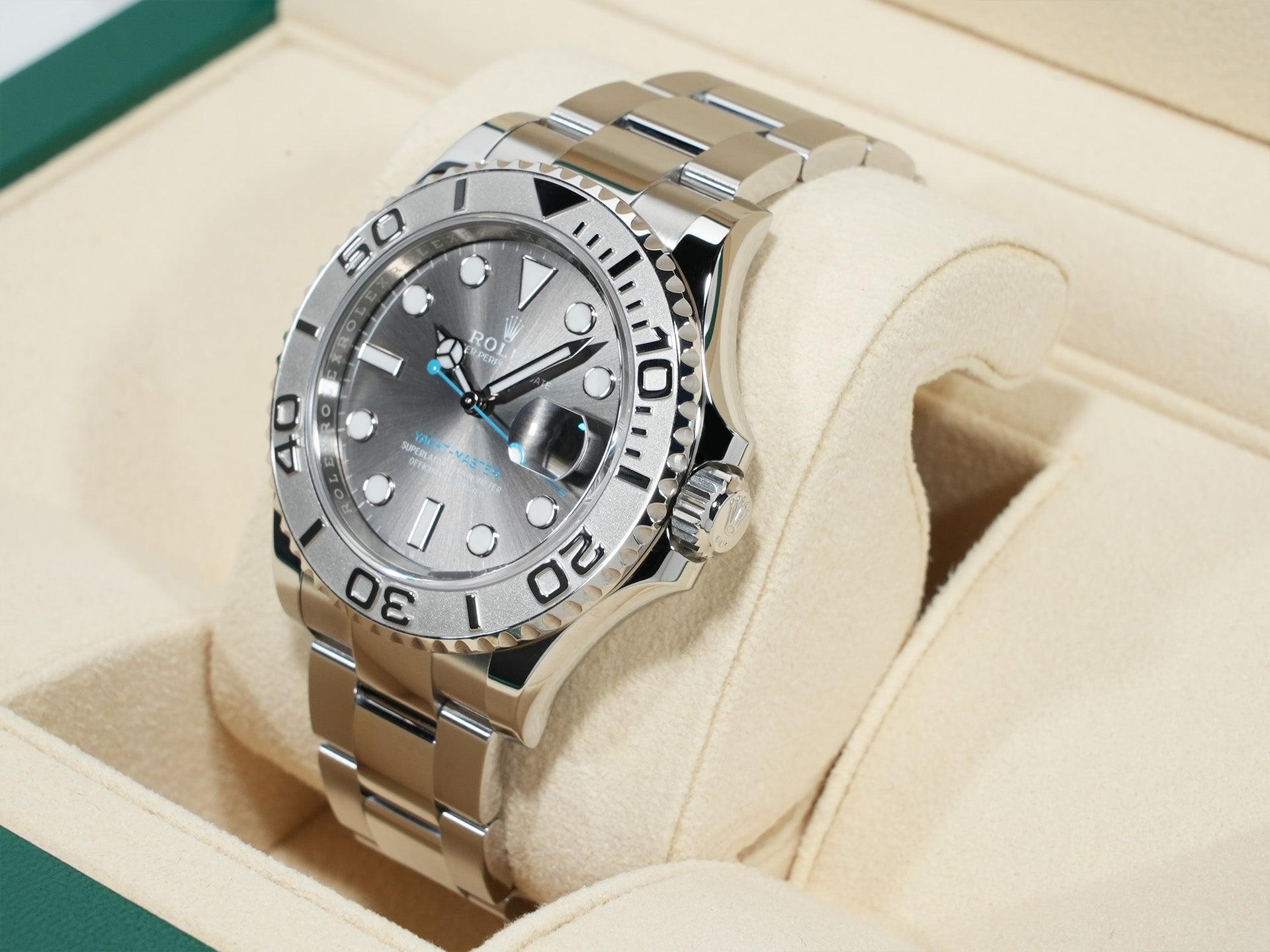 ロレックス ヨットマスター40 Ref.126622 ステンレススチール/プラチナ スレート文字盤 美品 42ktshig