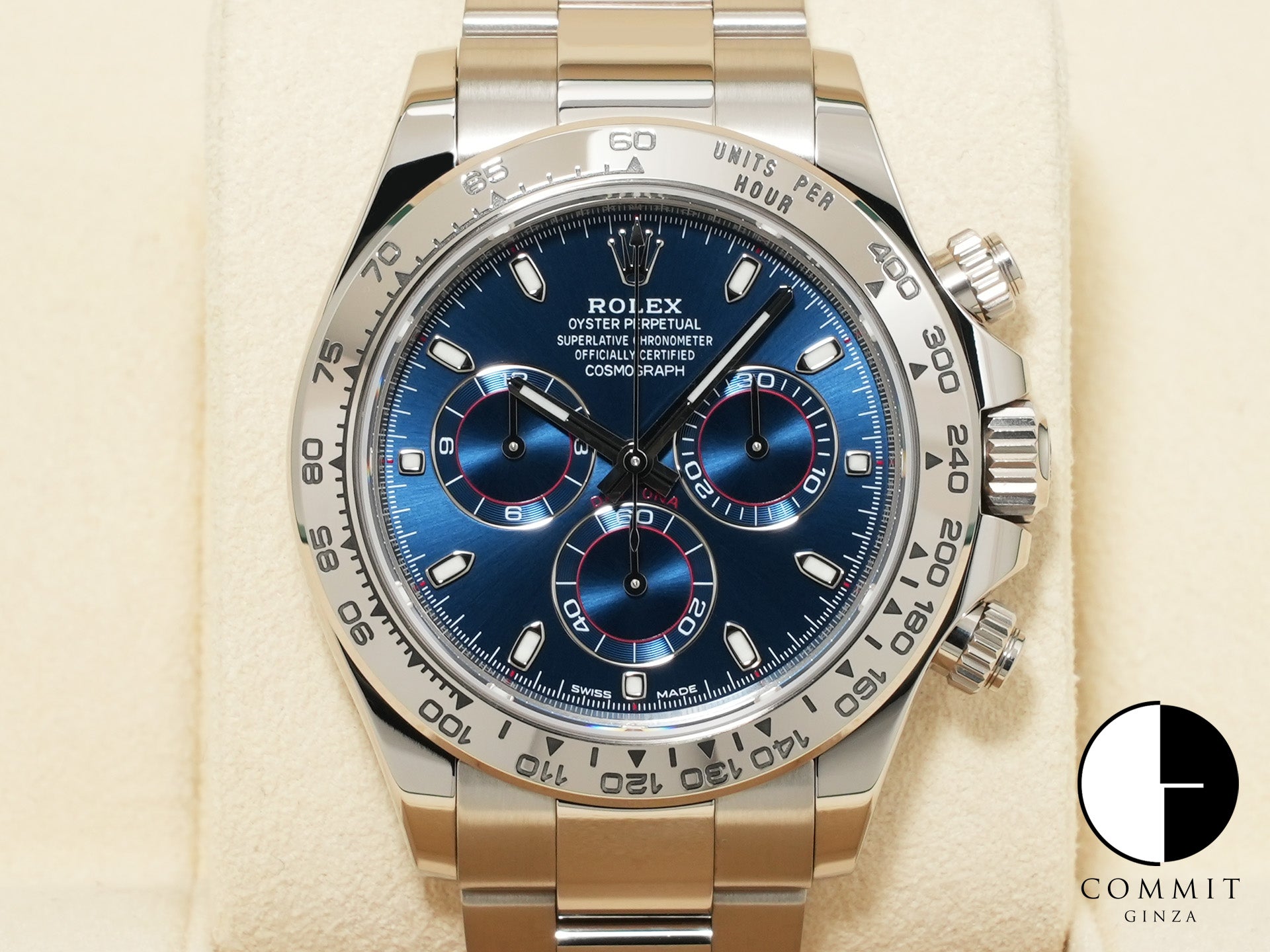 ロレックス デイトナ Ref.116509 ホワイトゴールド ブルー文字盤 美中古 b8e9qoeb