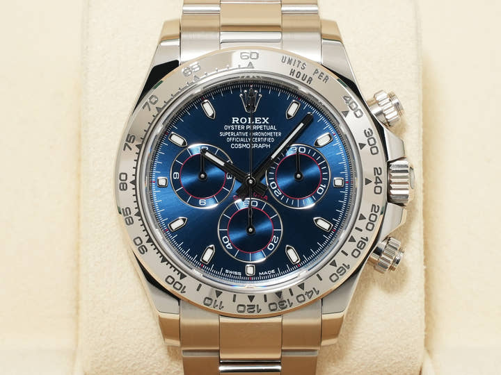 ロレックス デイトナ Ref.116509 ホワイトゴールド ブルー文字盤 美中古 b8e9qoeb