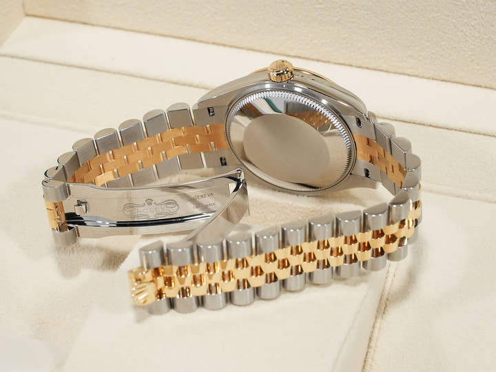 ロレックス デイトジャスト Ref.278273 ステンレススチール/イエローゴールド オリーブグリーン フローラルモチーフ文字盤 美品 xi2gkpvy