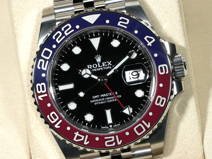 ロレックス GMTマスターII Ref.126710BLRO ステンレススチール ブラック文字盤 ジュビリーブレスレット 未使用 9hpmkt5o