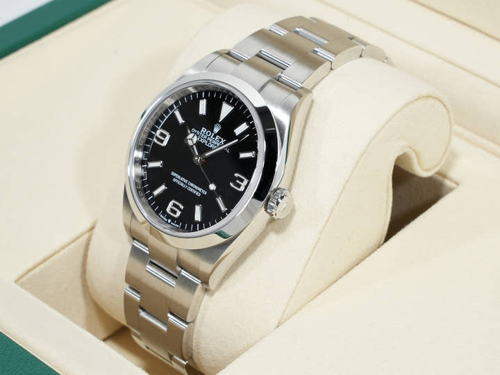 ロレックス エクスプローラー36 Ref.124270 ステンレススチール ブラック文字盤 オイスターブレスレット 未使用 2bjrby5d