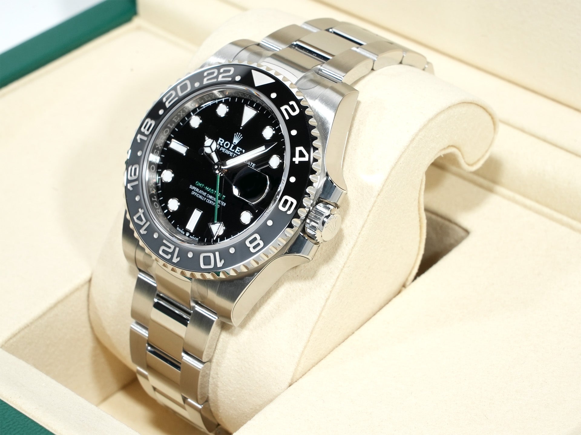 ロレックス GMTマスターII Ref.126710GRNR ステンレススチール ブラック文字盤 オイスターブレスレット 未使用 nia2n7s3