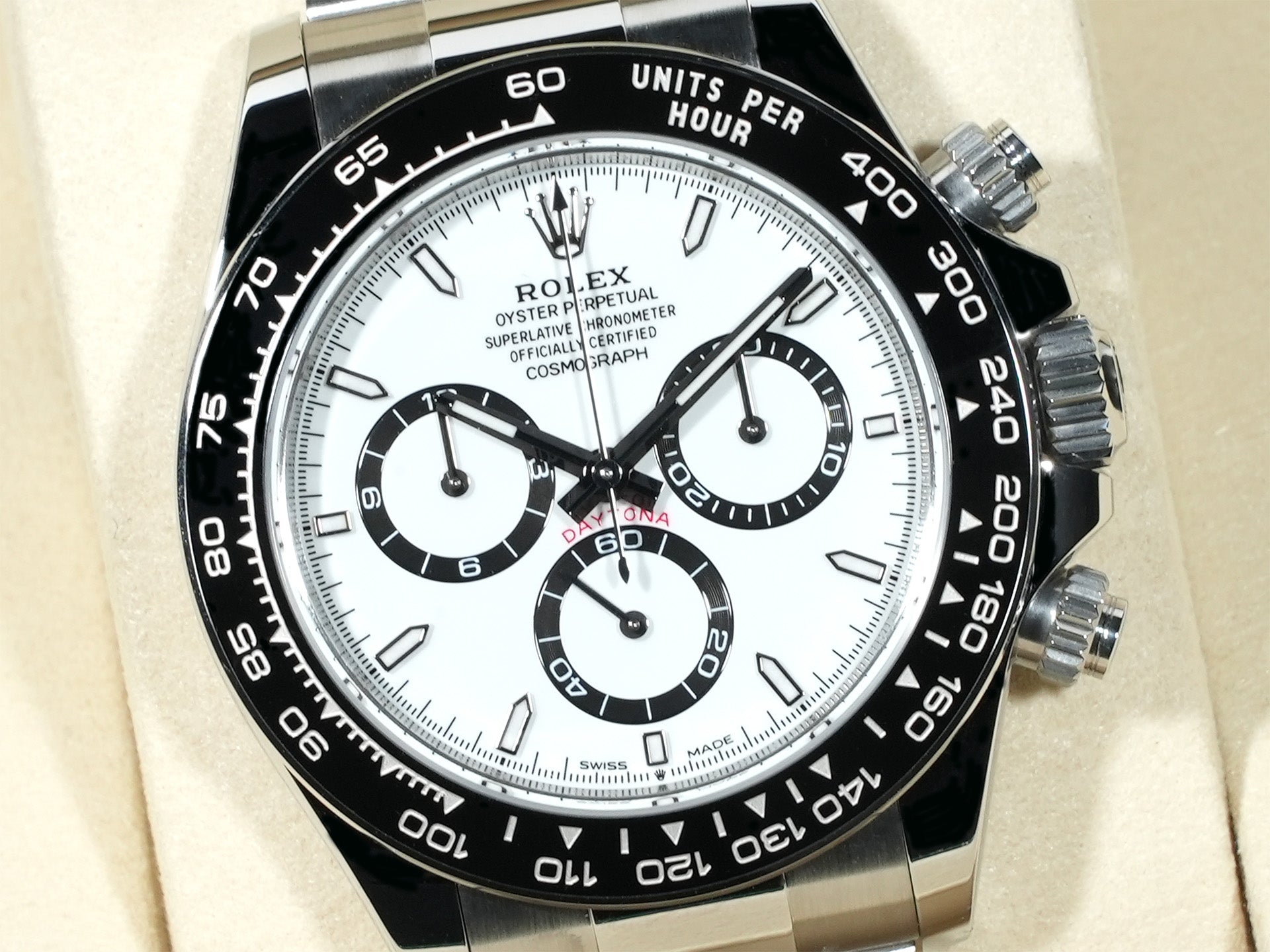 ロレックス デイトナ Ref.126500LN ステンレススチール ホワイト文字盤 未使用 7qx7f48z