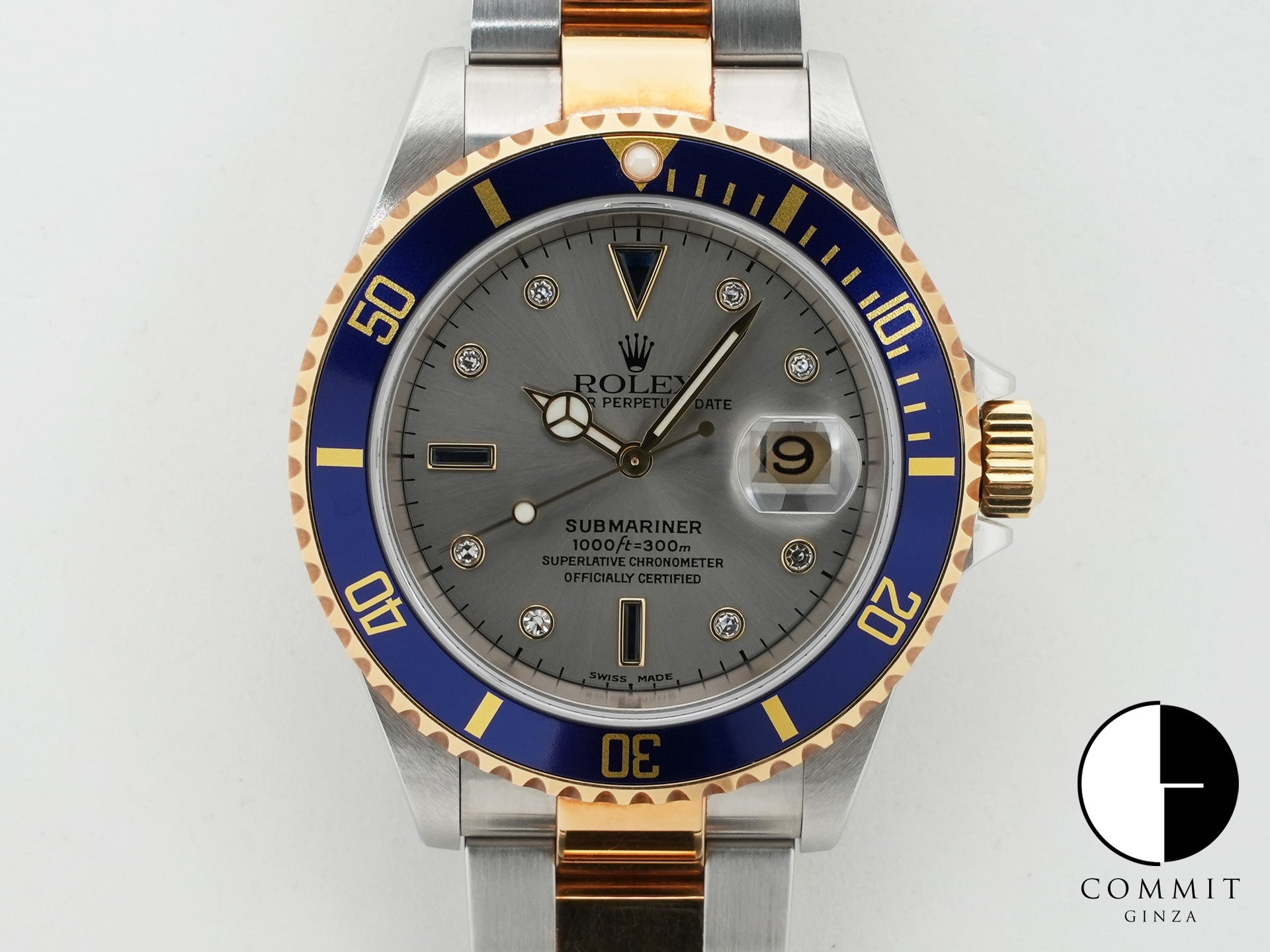 ロレックス サブマリーナー デイト Ref.16613SG ステンレススチール/イエローゴールド グレー文字盤 中古 6qqeeon4