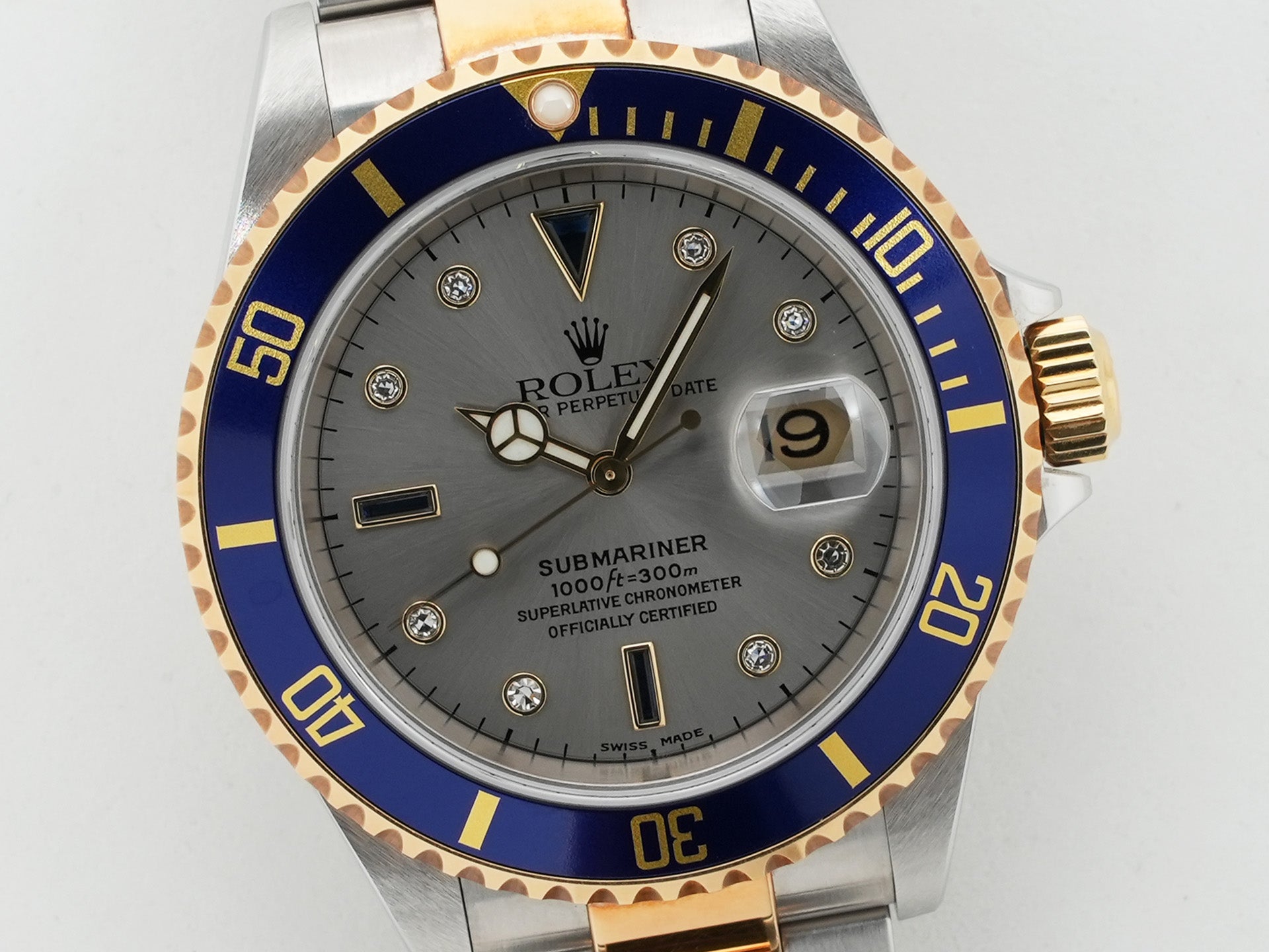 ロレックス サブマリーナー デイト Ref.16613SG ステンレススチール/イエローゴールド グレー文字盤 中古 6qqeeon4