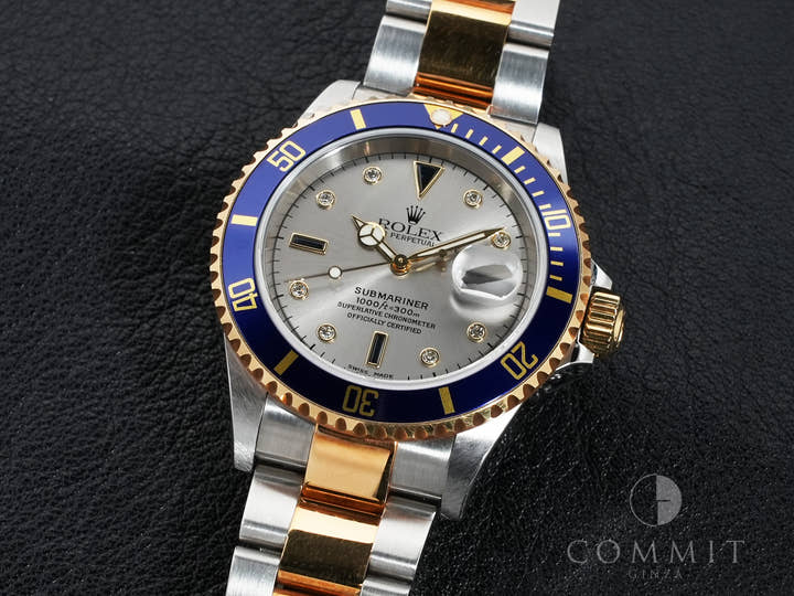 ロレックス サブマリーナー デイト Ref.16613SG ステンレススチール/イエローゴールド グレー文字盤 中古 6qqeeon4