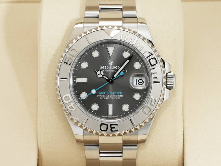 ロレックス ヨットマスター37 Ref.268622 ステンレススチール/プラチナ スレート文字盤 中古 frvt44fj