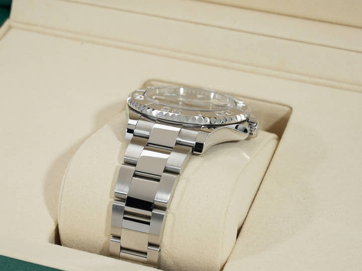 ロレックス ヨットマスター37 Ref.268622 ステンレススチール/プラチナ スレート文字盤 中古 frvt44fj