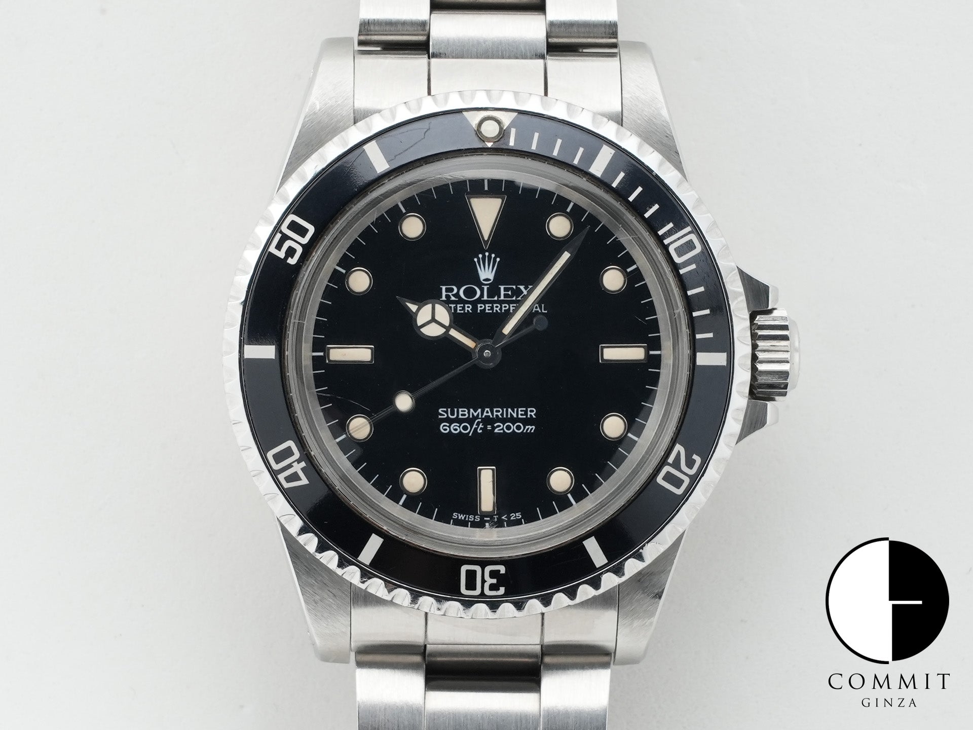 Pre-owned Rolex Submariner Ref. 5513 Stainless Steel Black Dial 5k3nsro3