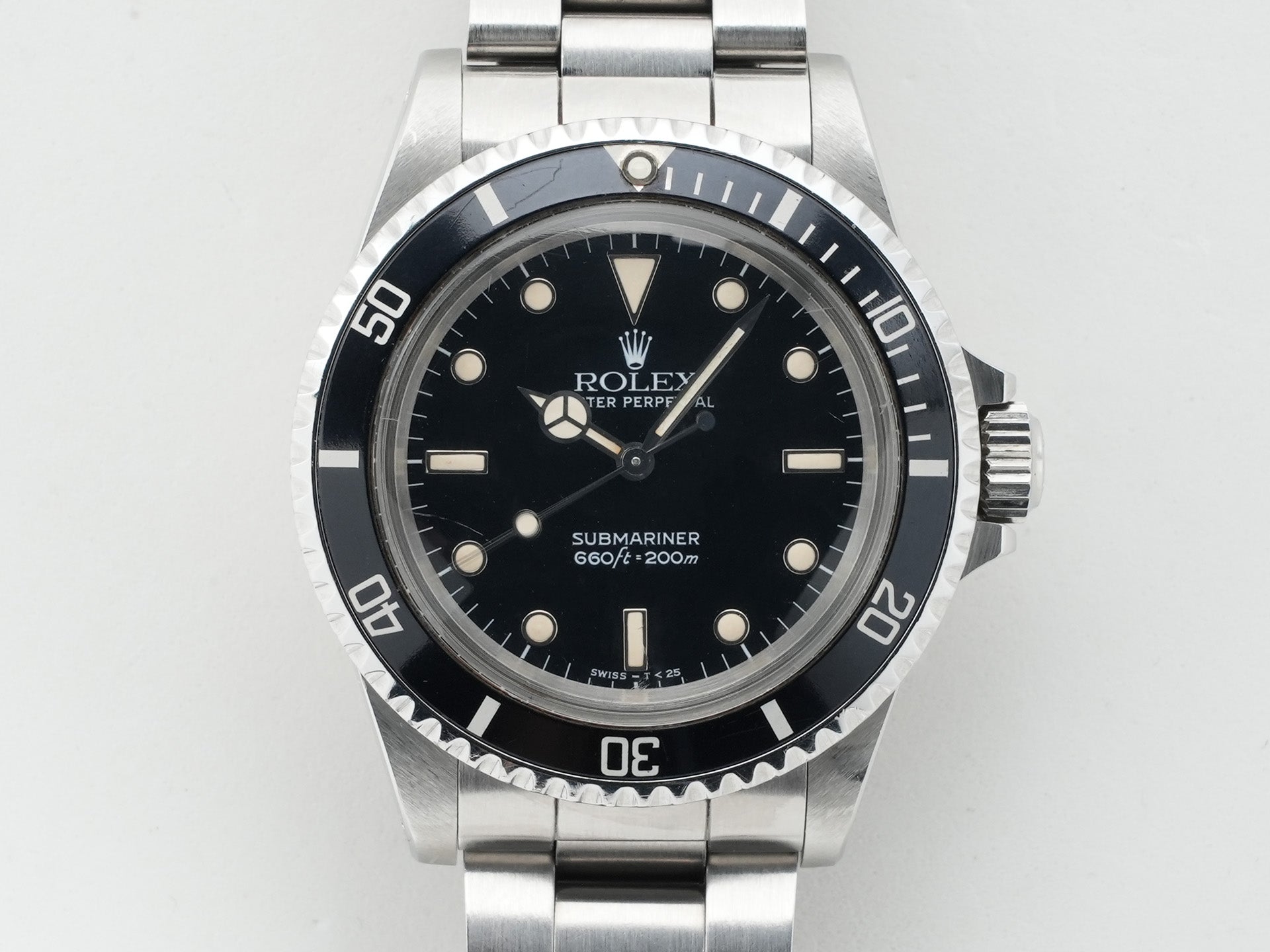 Pre-owned Rolex Submariner Ref. 5513 Stainless Steel Black Dial 5k3nsro3