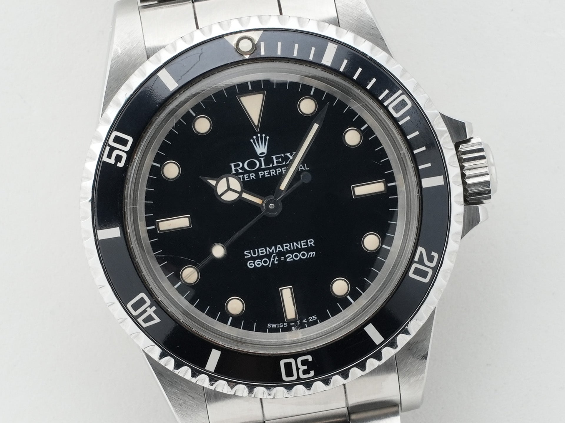 Pre-owned Rolex Submariner Ref. 5513 Stainless Steel Black Dial 5k3nsro3