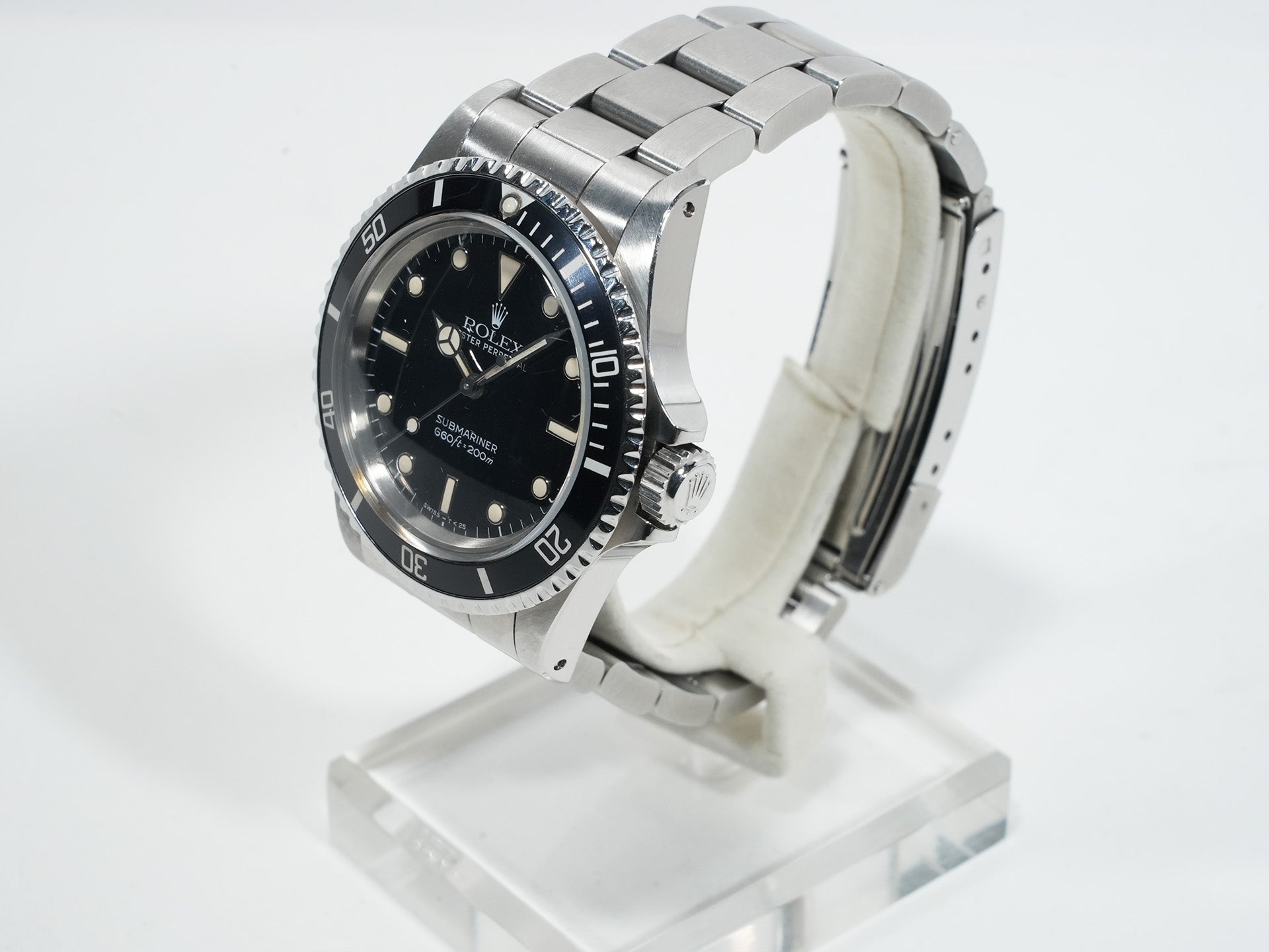 Pre-owned Rolex Submariner Ref. 5513 Stainless Steel Black Dial 5k3nsro3