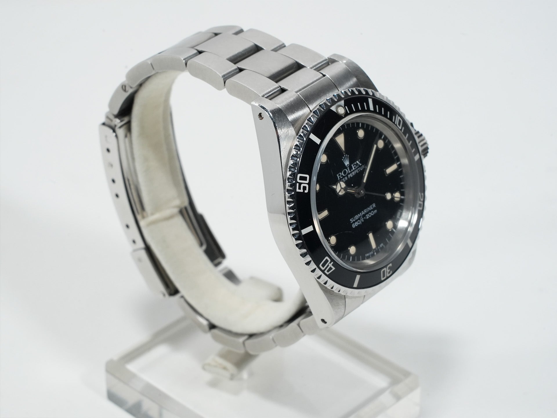 Pre-owned Rolex Submariner Ref. 5513 Stainless Steel Black Dial 5k3nsro3