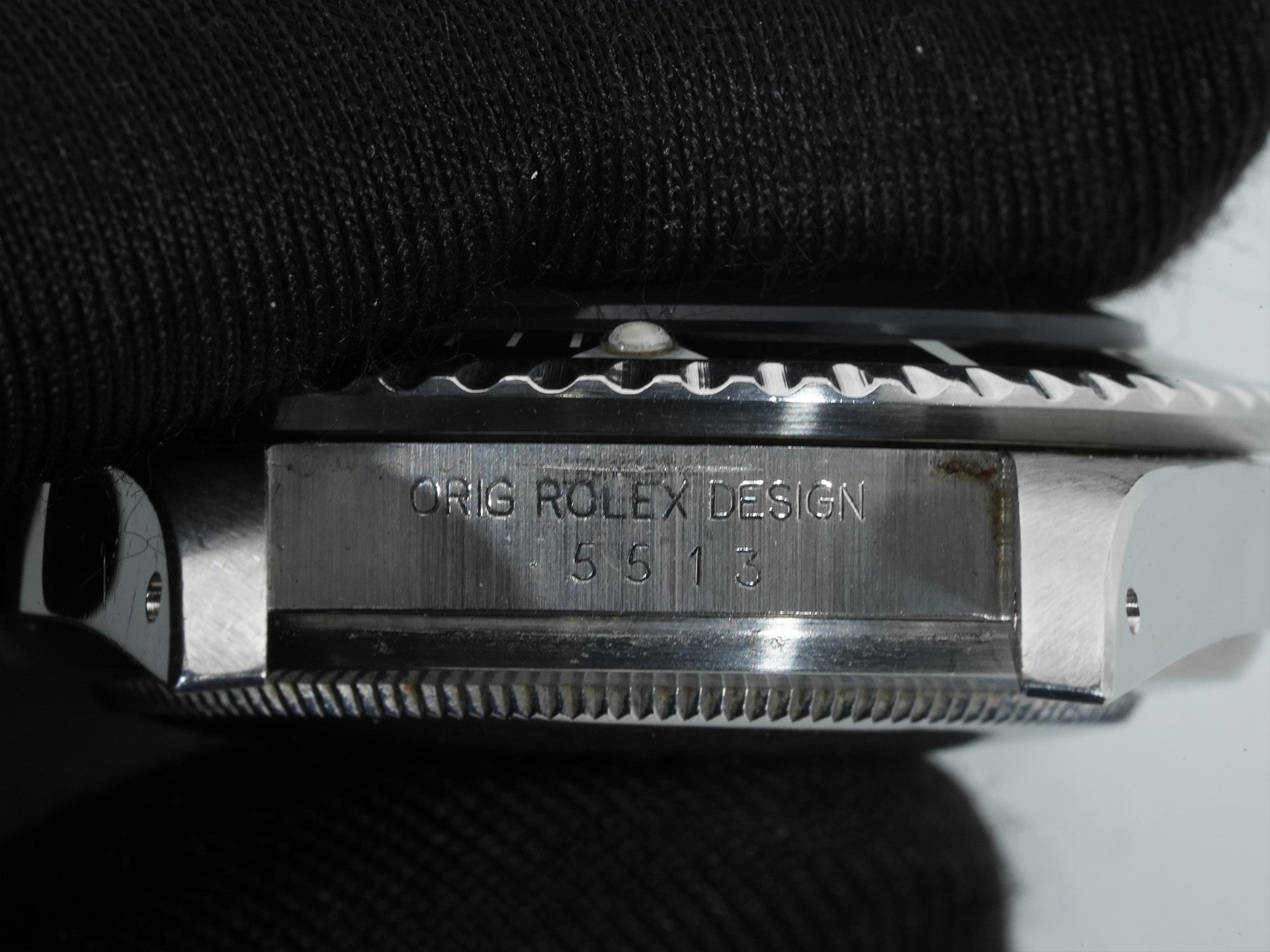 Pre-owned Rolex Submariner Ref. 5513 Stainless Steel Black Dial 5k3nsro3