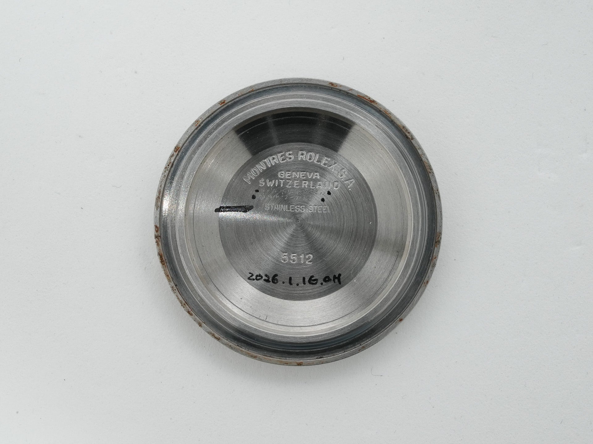 Pre-owned Rolex Submariner Ref. 5513 Stainless Steel Black Dial 5k3nsro3