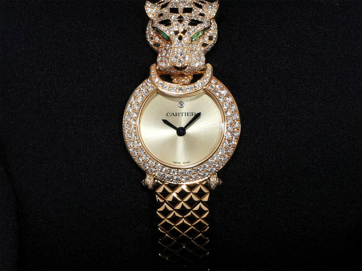 カルティエ パンテール ドゥ カルティエ Ref.HPI01509 イエローゴールド シャンパンゴールド文字盤 未使用 ftedwpgh