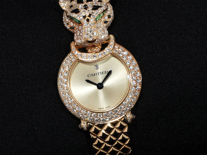 カルティエ パンテール ドゥ カルティエ Ref.HPI01509 イエローゴールド シャンパンゴールド文字盤 未使用 ftedwpgh