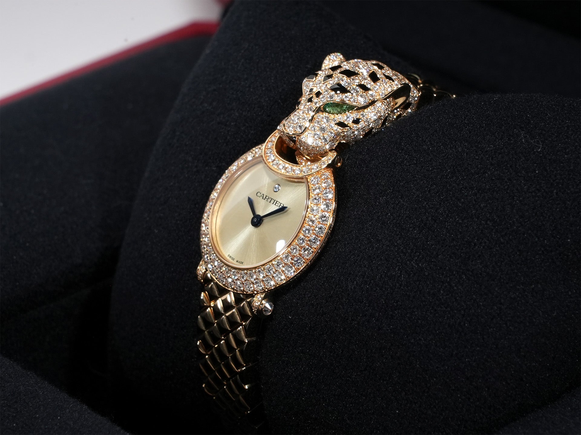 カルティエ パンテール ドゥ カルティエ Ref.HPI01509 イエローゴールド シャンパンゴールド文字盤 未使用 ftedwpgh