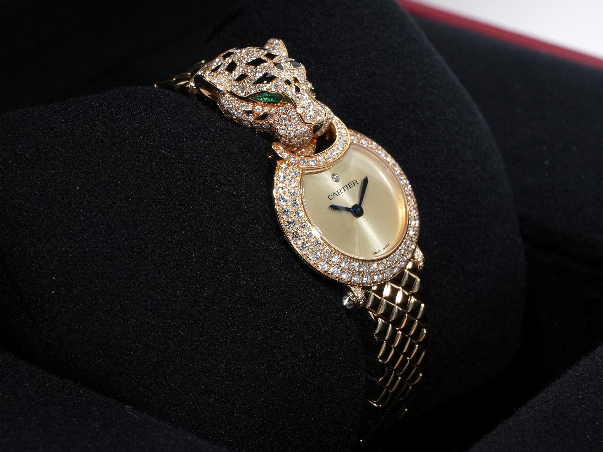 カルティエ パンテール ドゥ カルティエ Ref.HPI01509 イエローゴールド シャンパンゴールド文字盤 未使用 ftedwpgh