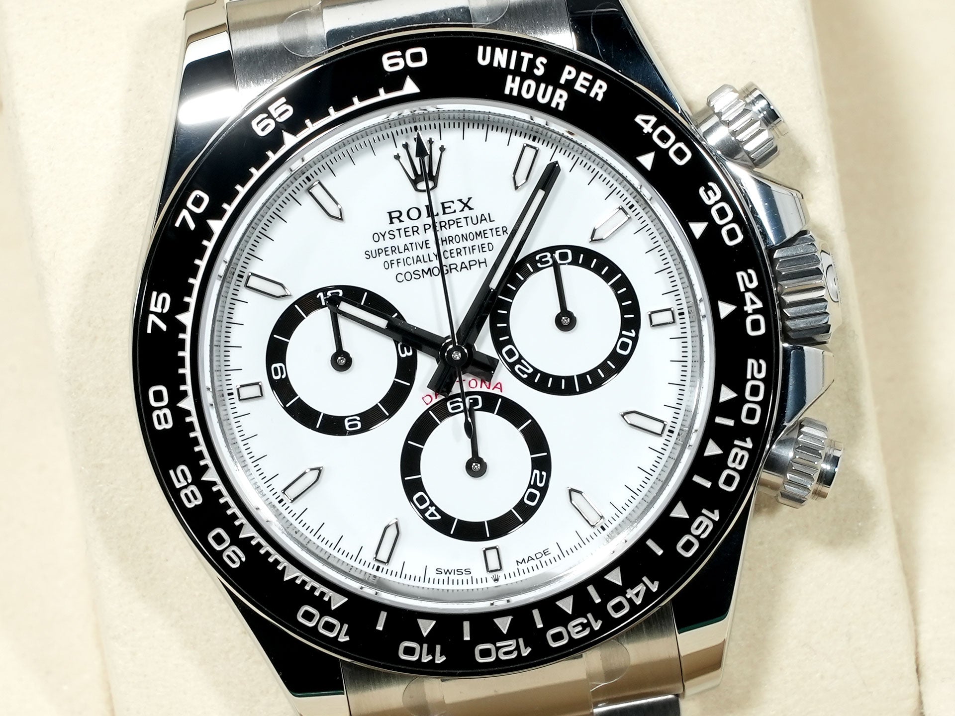 ロレックス デイトナ Ref.126500LN ステンレススチール ホワイト文字盤 未使用 ine58zv2