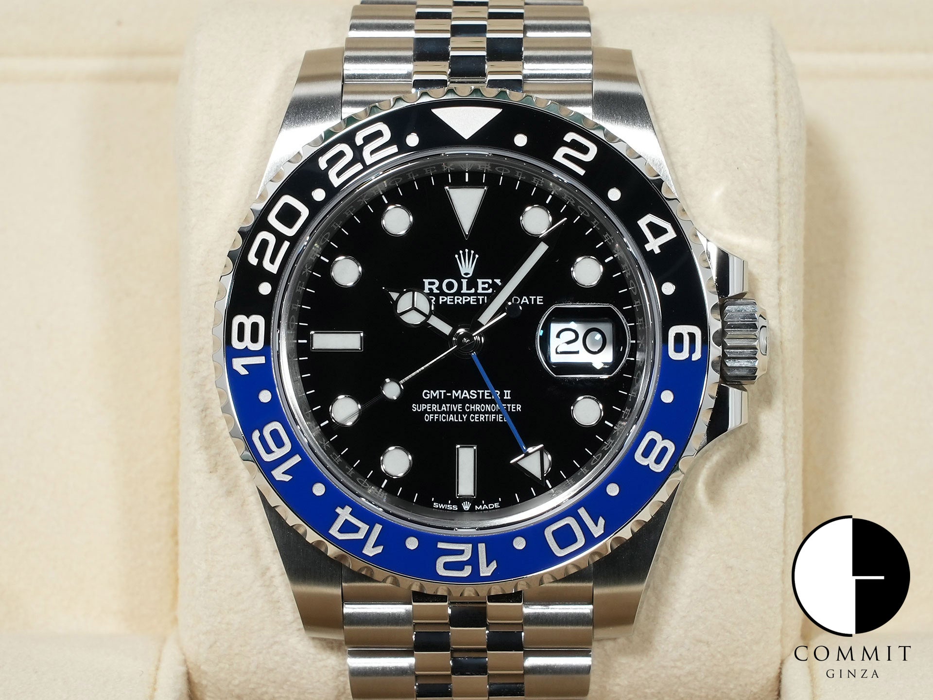 ロレックス GMTマスターII Ref.126710BLNR ステンレススチール ブラック文字盤 ジュビリーブレスレット 未使用 xeaj5ycz