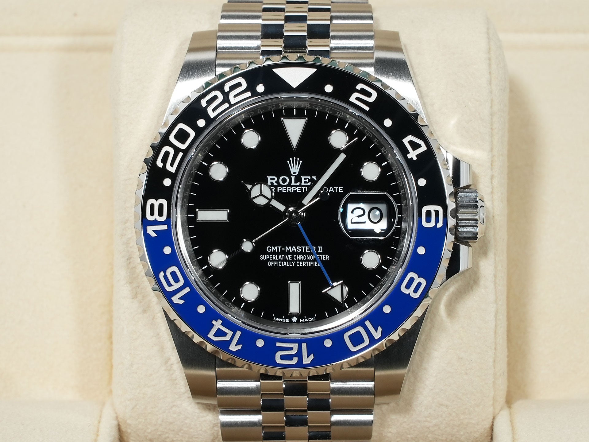ロレックス GMTマスターII Ref.126710BLNR ステンレススチール ブラック文字盤 ジュビリーブレスレット 未使用 xeaj5ycz