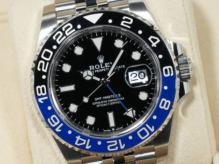 ロレックス GMTマスターII Ref.126710BLNR ステンレススチール ブラック文字盤 ジュビリーブレスレット 未使用 xeaj5ycz