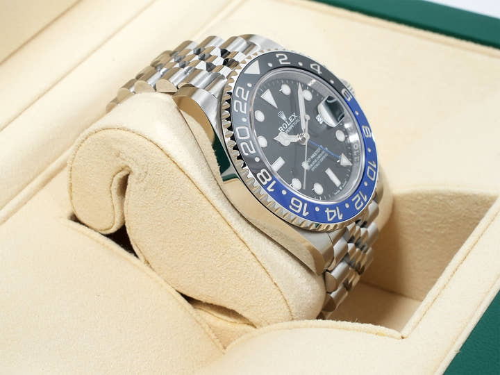 ロレックス GMTマスターII Ref.126710BLNR ステンレススチール ブラック文字盤 ジュビリーブレスレット 未使用 xeaj5ycz