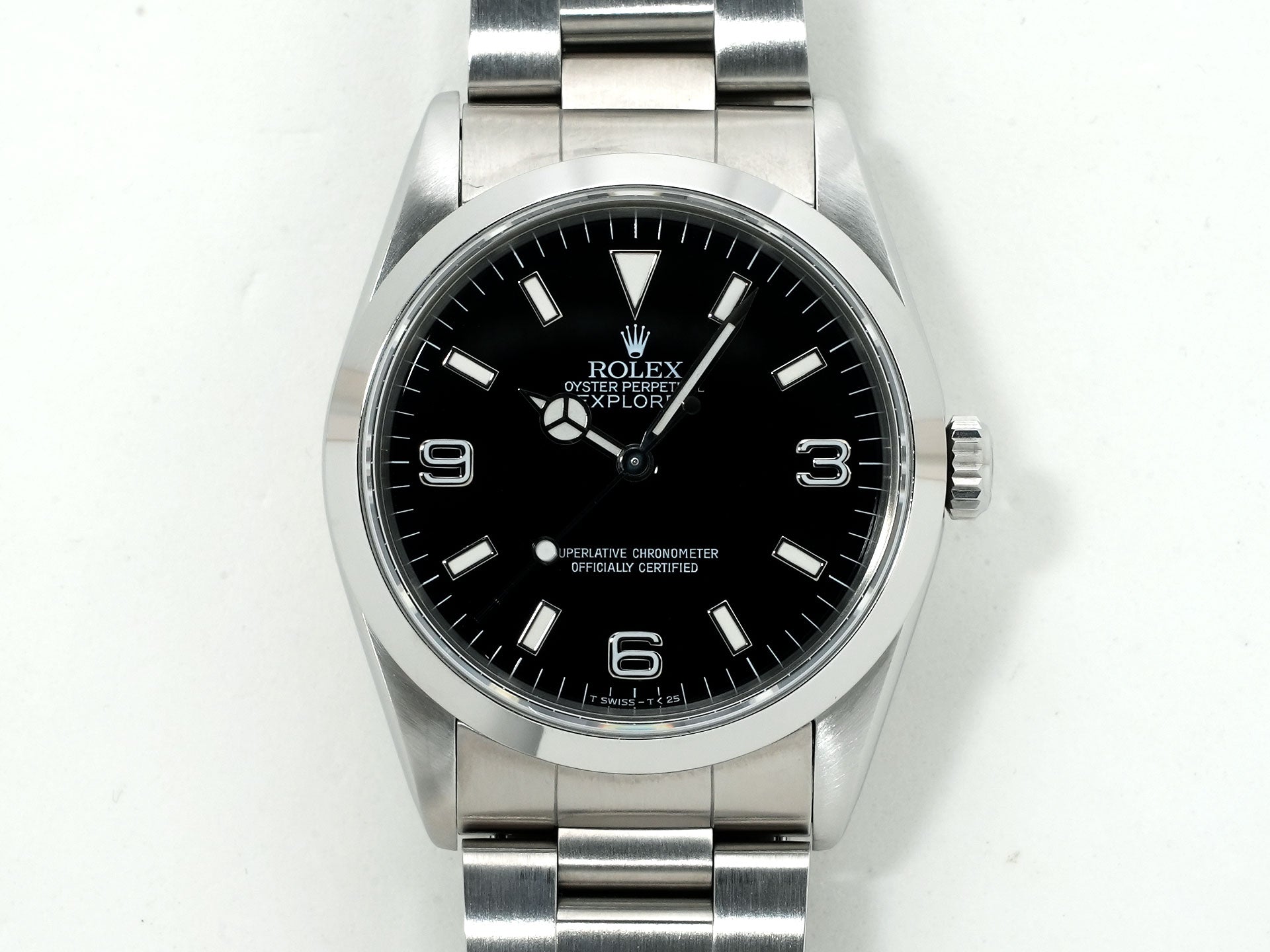 ロレックス エクスプローラーI Ref.14270 ステンレススチール ブラック文字盤 オイスターブレスレット 中古 7byecoiv