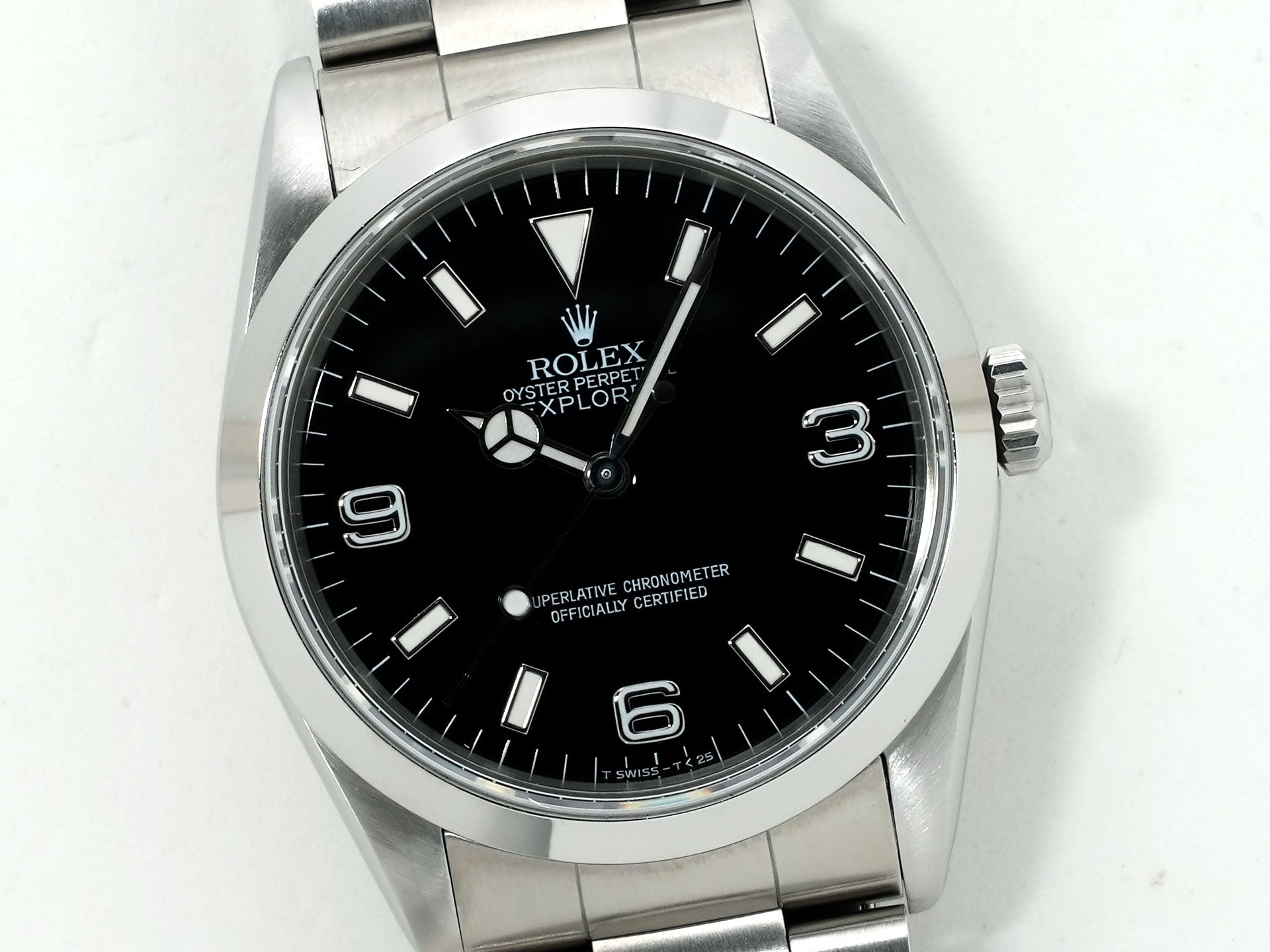 ロレックス エクスプローラーI Ref.14270 ステンレススチール ブラック文字盤 オイスターブレスレット 中古 7byecoiv