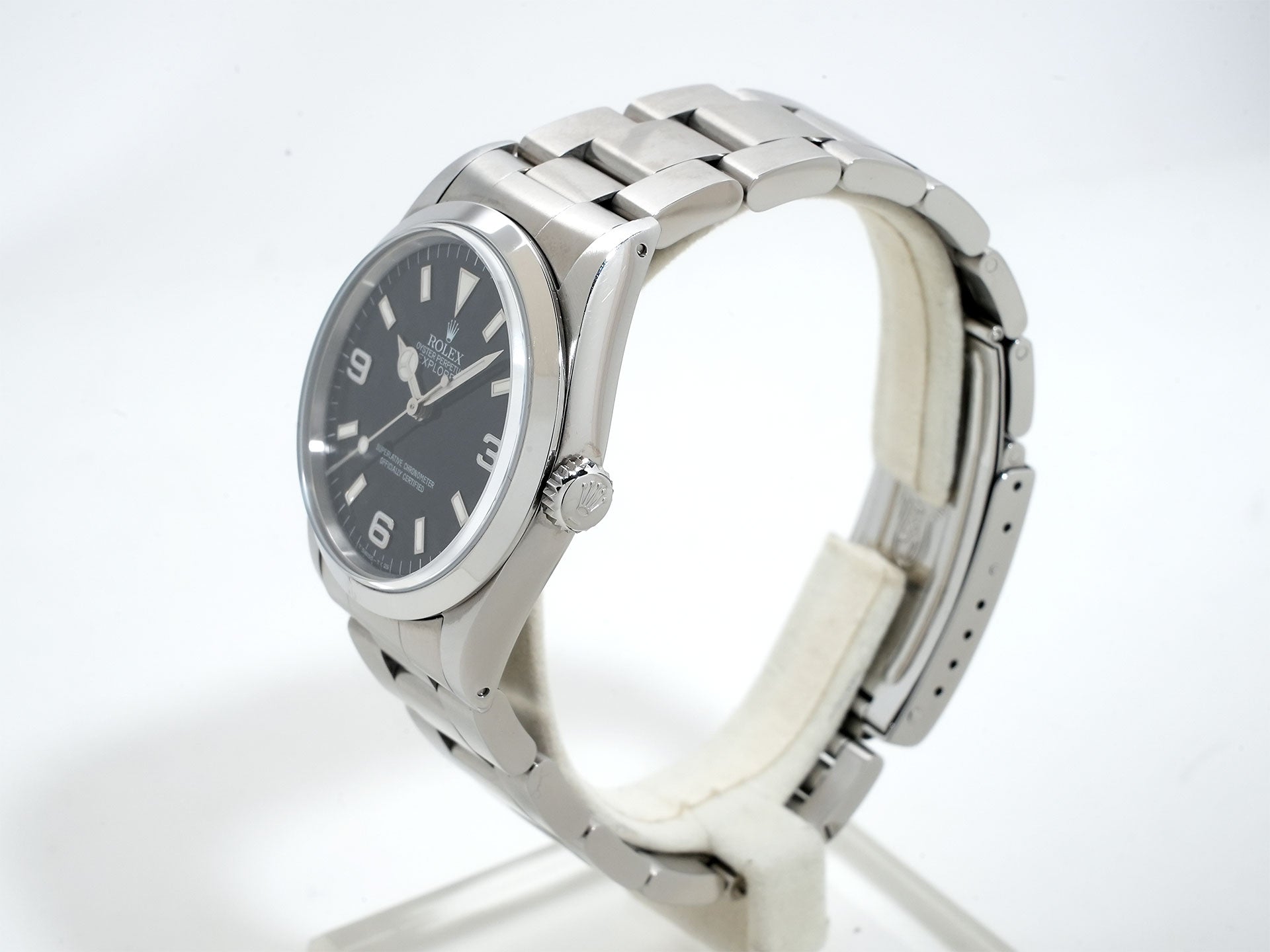 ロレックス エクスプローラーI Ref.14270 ステンレススチール ブラック文字盤 オイスターブレスレット 中古 7byecoiv