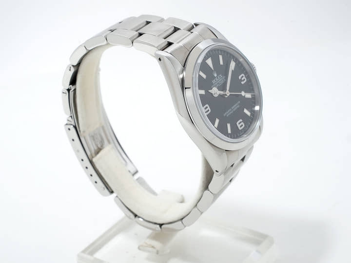 ロレックス エクスプローラーI Ref.14270 ステンレススチール ブラック文字盤 オイスターブレスレット 中古 7byecoiv