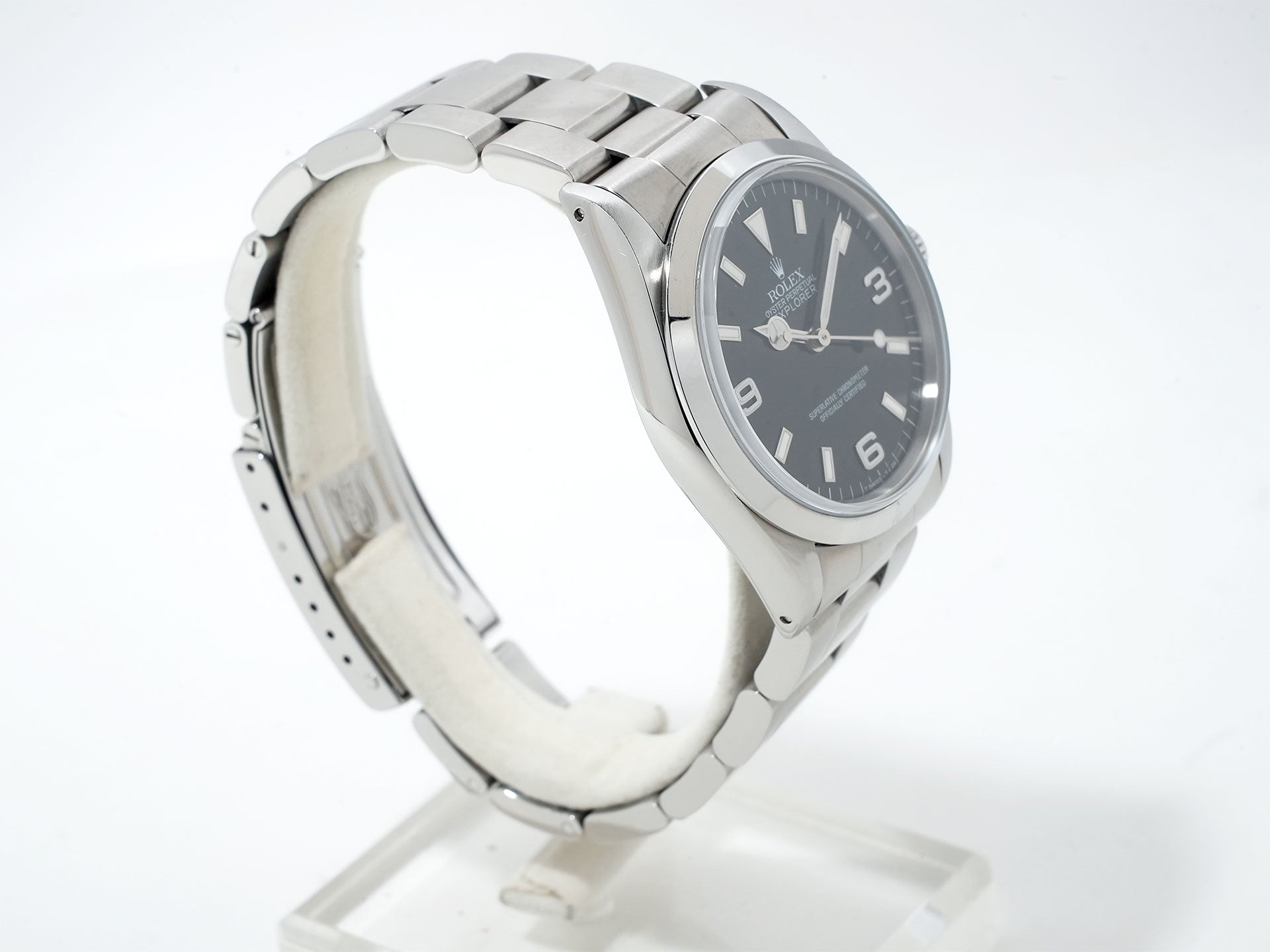 ロレックス エクスプローラーI Ref.14270 ステンレススチール ブラック文字盤 オイスターブレスレット 中古 7byecoiv