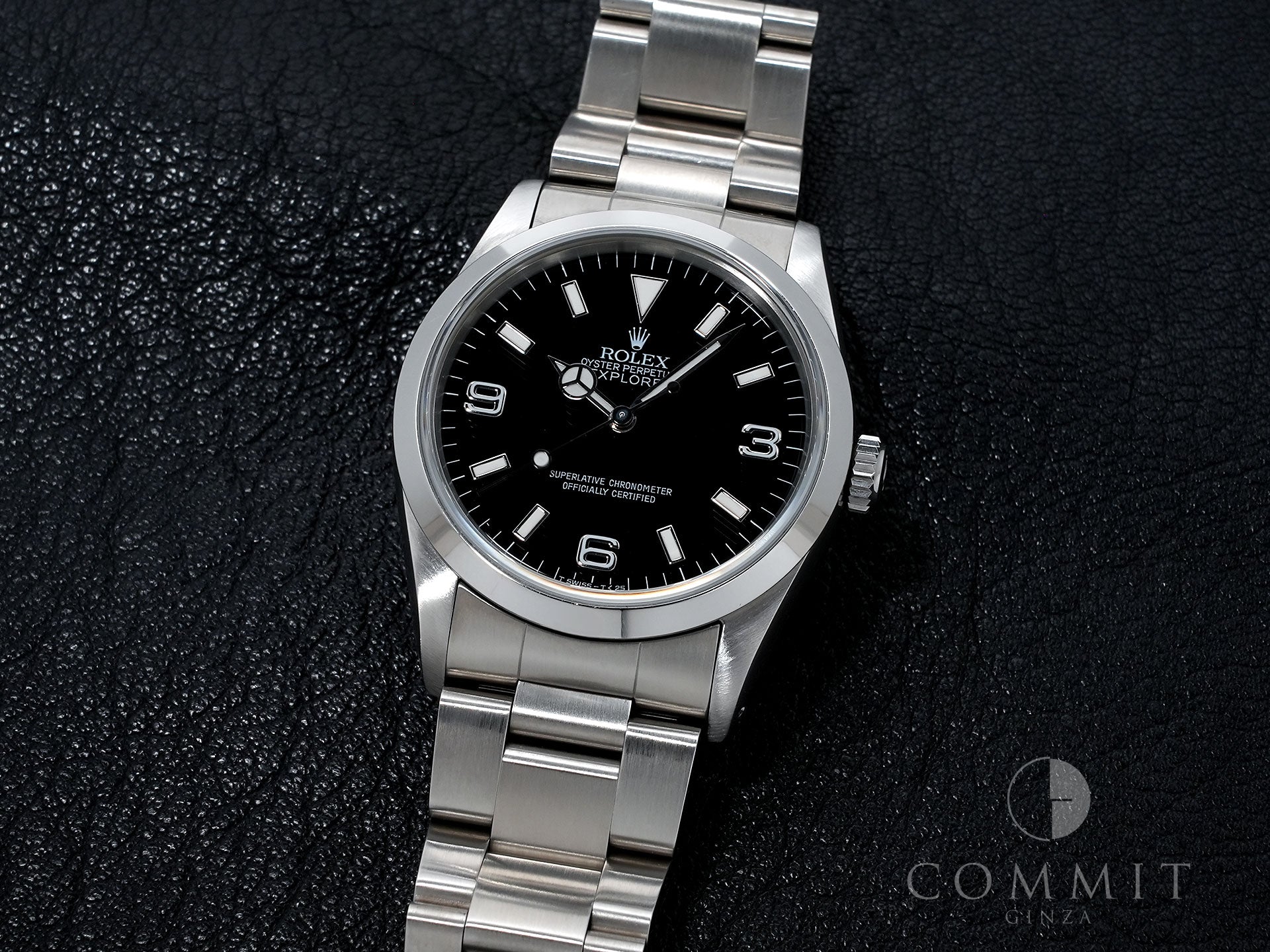 ロレックス エクスプローラーI Ref.14270 ステンレススチール ブラック文字盤 オイスターブレスレット 中古 7byecoiv