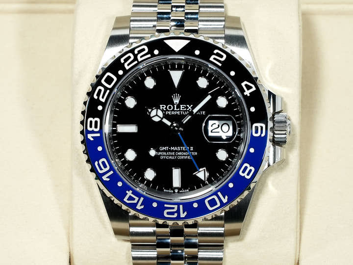 ロレックス GMTマスターII Ref.126710BLNR ステンレススチール ブラック文字盤 ジュビリーブレスレット 未使用 d2np85qa