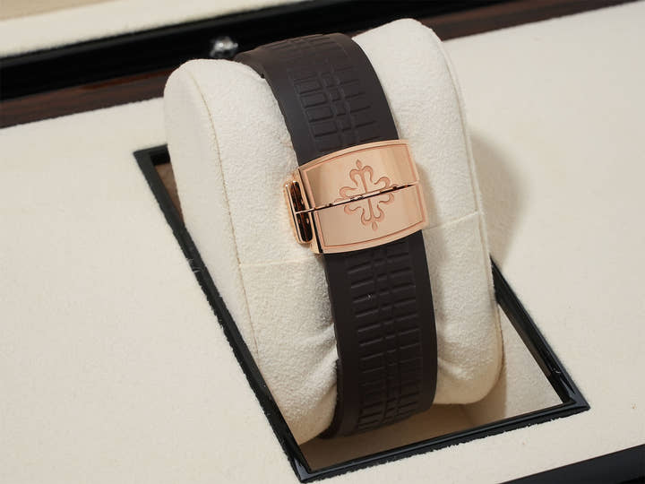 パテックフィリップ アクアノート Ref.5167R-001 ローズゴールド ブラウン文字盤 美中古 j2fsidj9