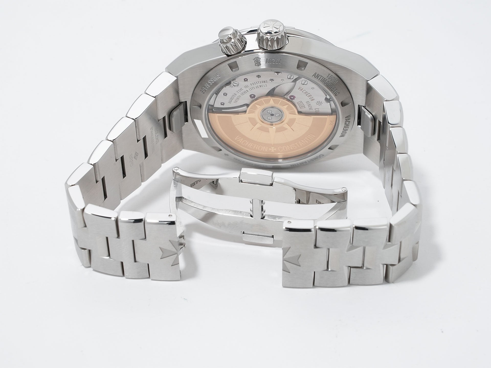 Vacheron Constantin Overseas Dual Time Ref. 7920V/210A-B546 Stainless Steel Black Dial Excellent Condition krr3j383