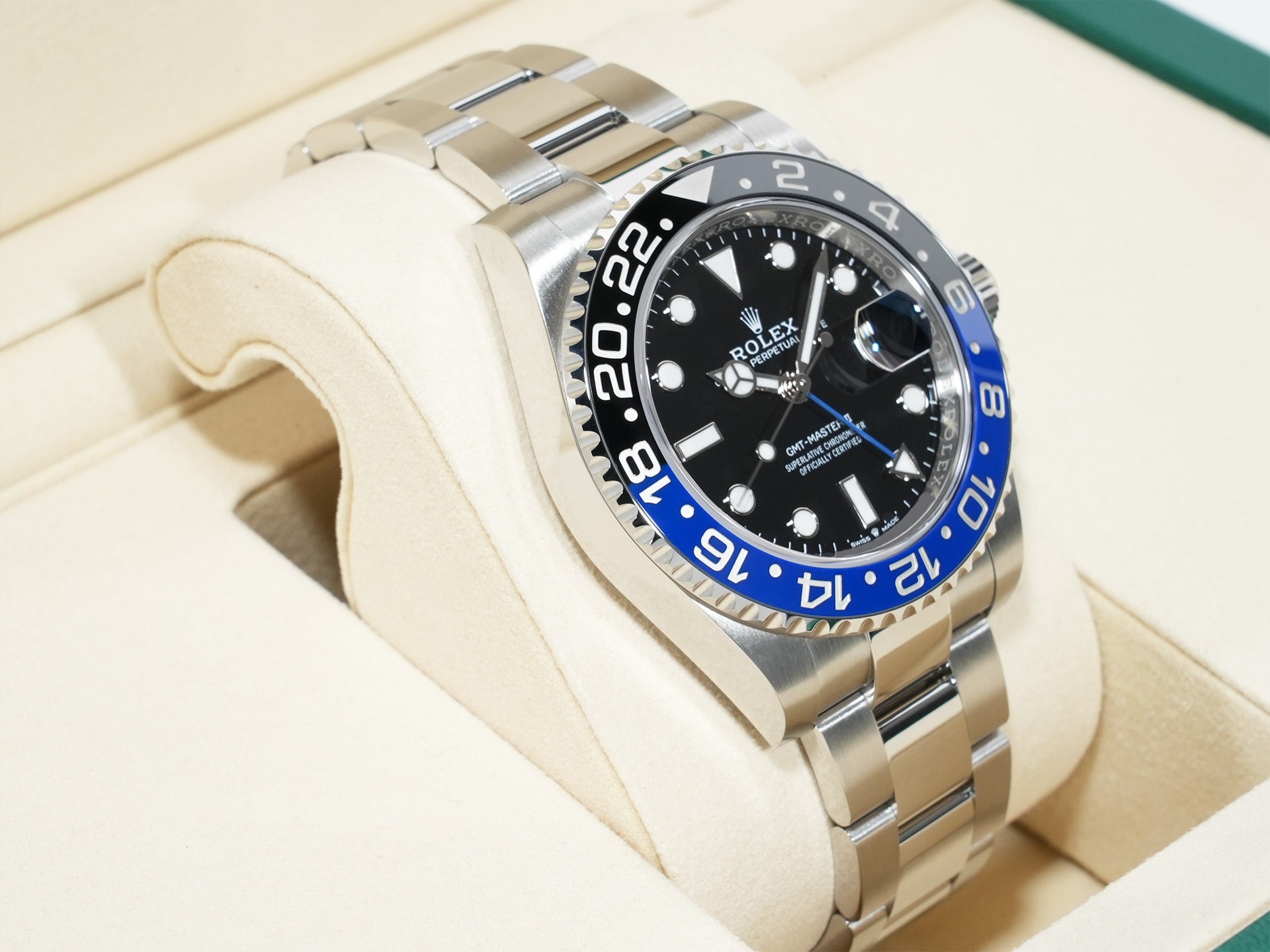 ロレックス GMTマスターII Ref.126710BLNR ステンレススチール ブラック文字盤 オイスターブレスレット 未使用 7fbhpbu7