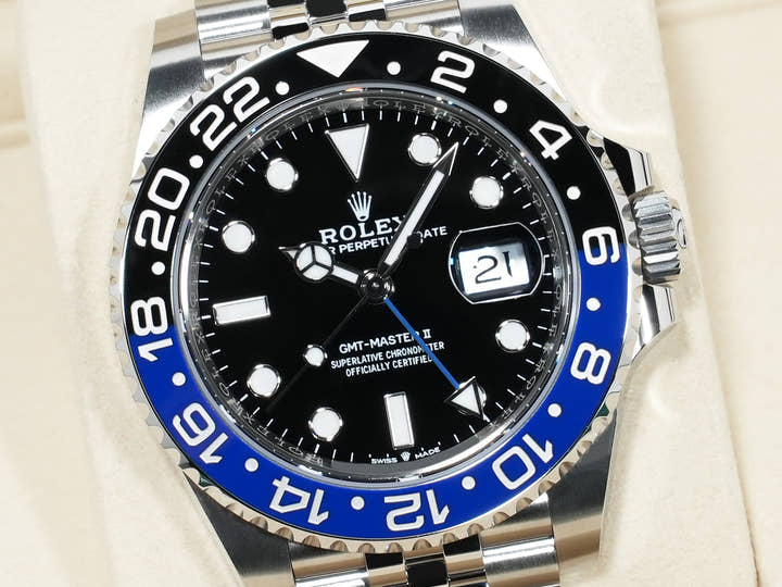 ロレックス GMTマスターII Ref.126710BLNR ステンレススチール ブラック文字盤 ジュビリーブレスレット 未使用 rmikax6o
