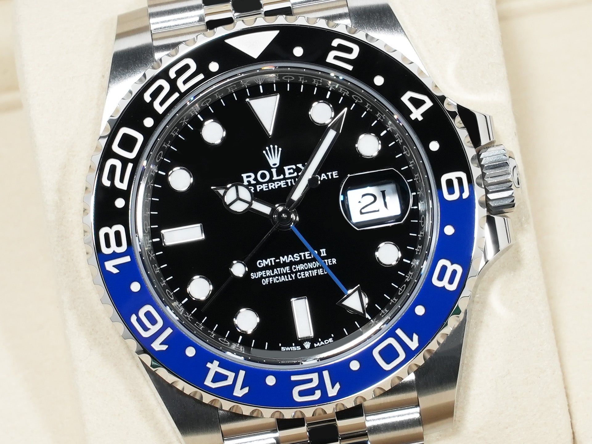 ロレックス GMTマスターII Ref.126710BLNR ステンレススチール ブラック文字盤 ジュビリーブレスレット 未使用 rmikax6o